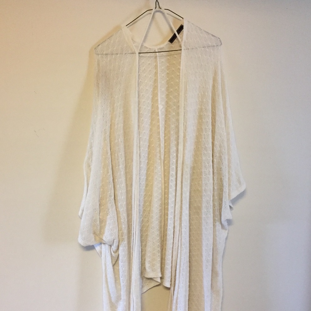 Thin, White Flowy Top